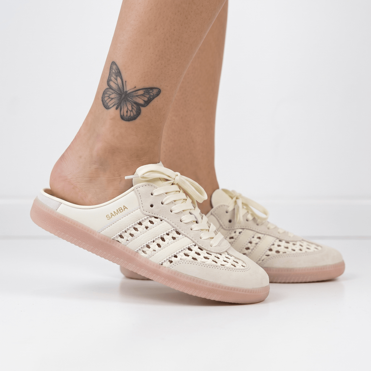 Adidas Samba Mule — Cream