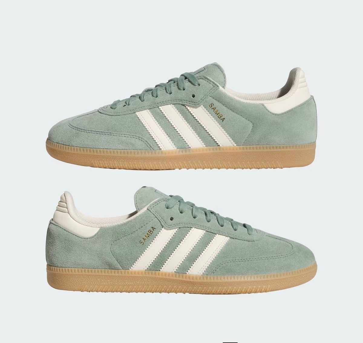 Adidas Samba Suede Sneaker — Seafoam