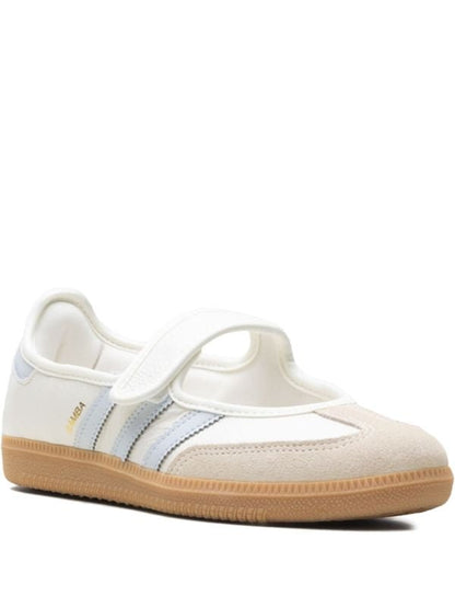 Adidas Samba Gum Mary Jane Velcro — White