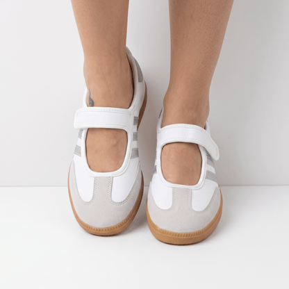 Adidas Samba Gum Mary Jane Velcro — White