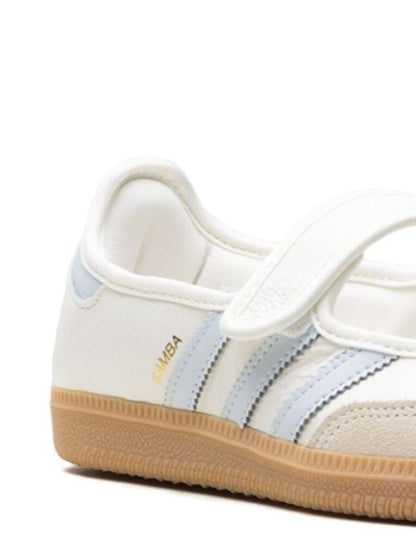 Adidas Samba Gum Mary Jane Velcro — White