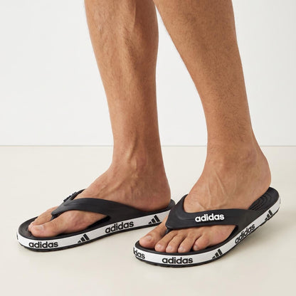 Adidas Summer Logo Flip-Flops — Black