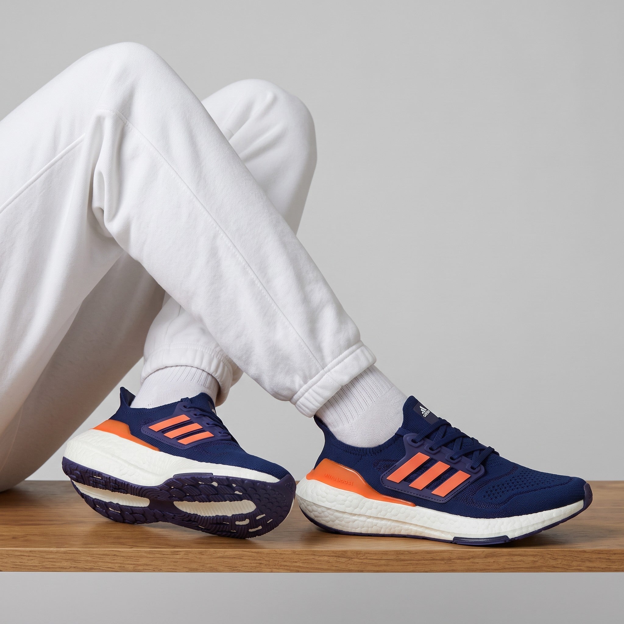 Adidas Ultraboost Running Shoes – Navy/Orange ⚡👟