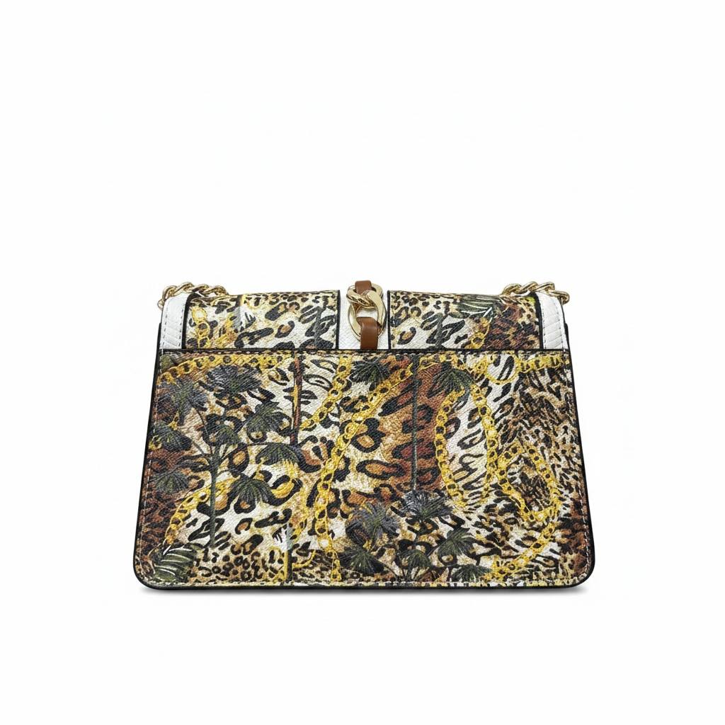ALDO Panther Charm Floral Studded Shoulder Bag 🐆✨ Luxury Statement Crossbody Purse
