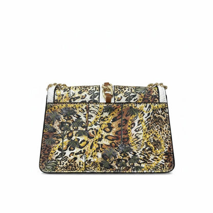 ALDO Panther Charm Floral Studded Shoulder Bag 🐆✨ Luxury Statement Crossbody Purse