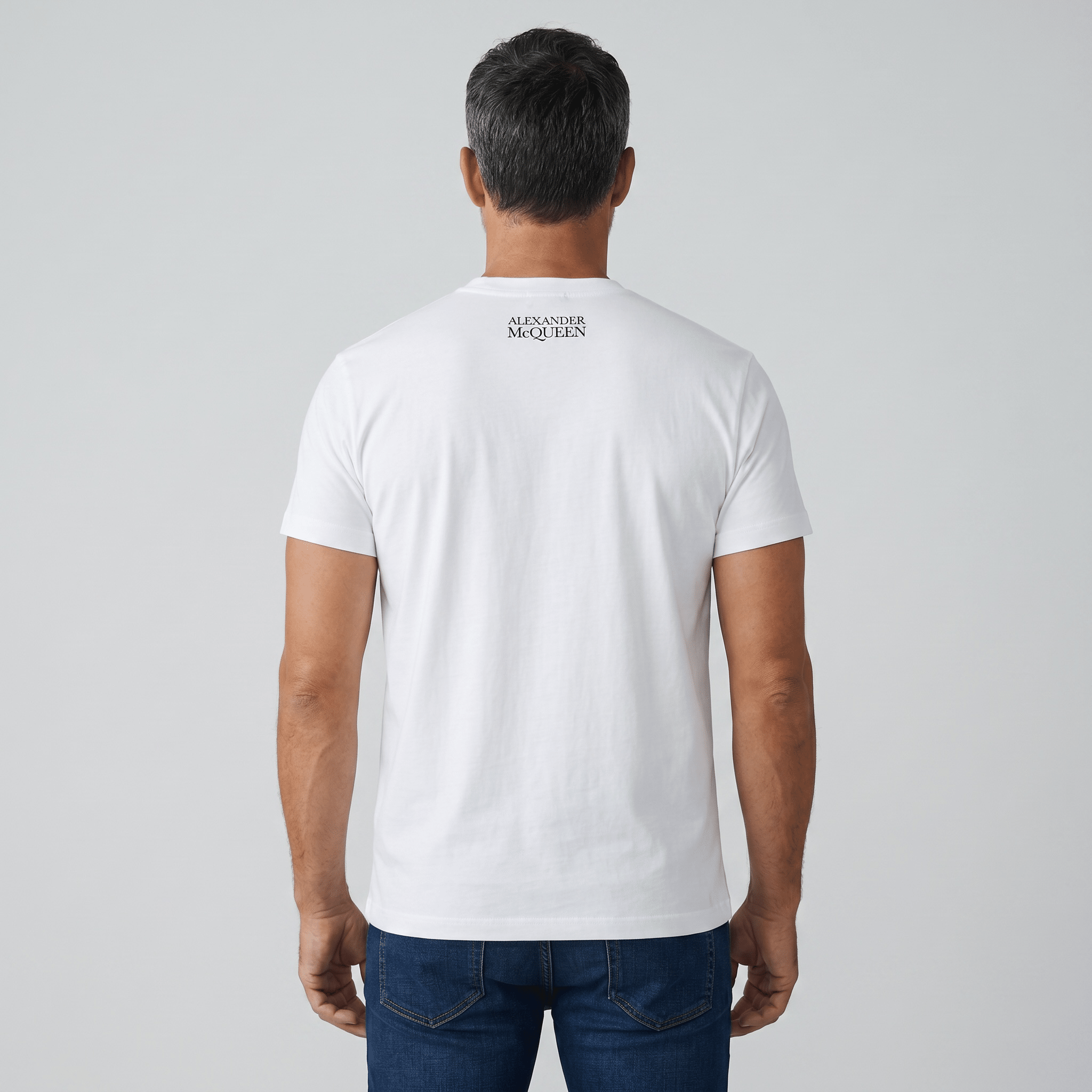 Alexander McQueen Graphic Logo T-Shirt – White Edition 🤍🎨 | Premium Designer Streetwear