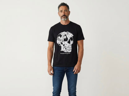 Alexander McQueen-Inspired Skull Graphic T-Shirt – Black Edition 💀🖤 | Iconic Street Luxury