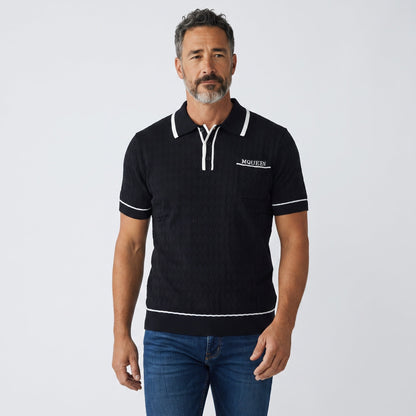 Alexander McQueen Polo – Black Knit 🖤