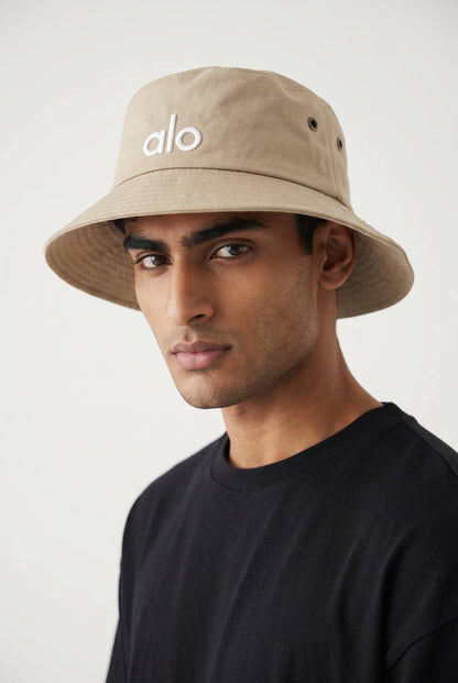 Alo Beige Bucket Hat 🧢 | Minimal Casual Essential