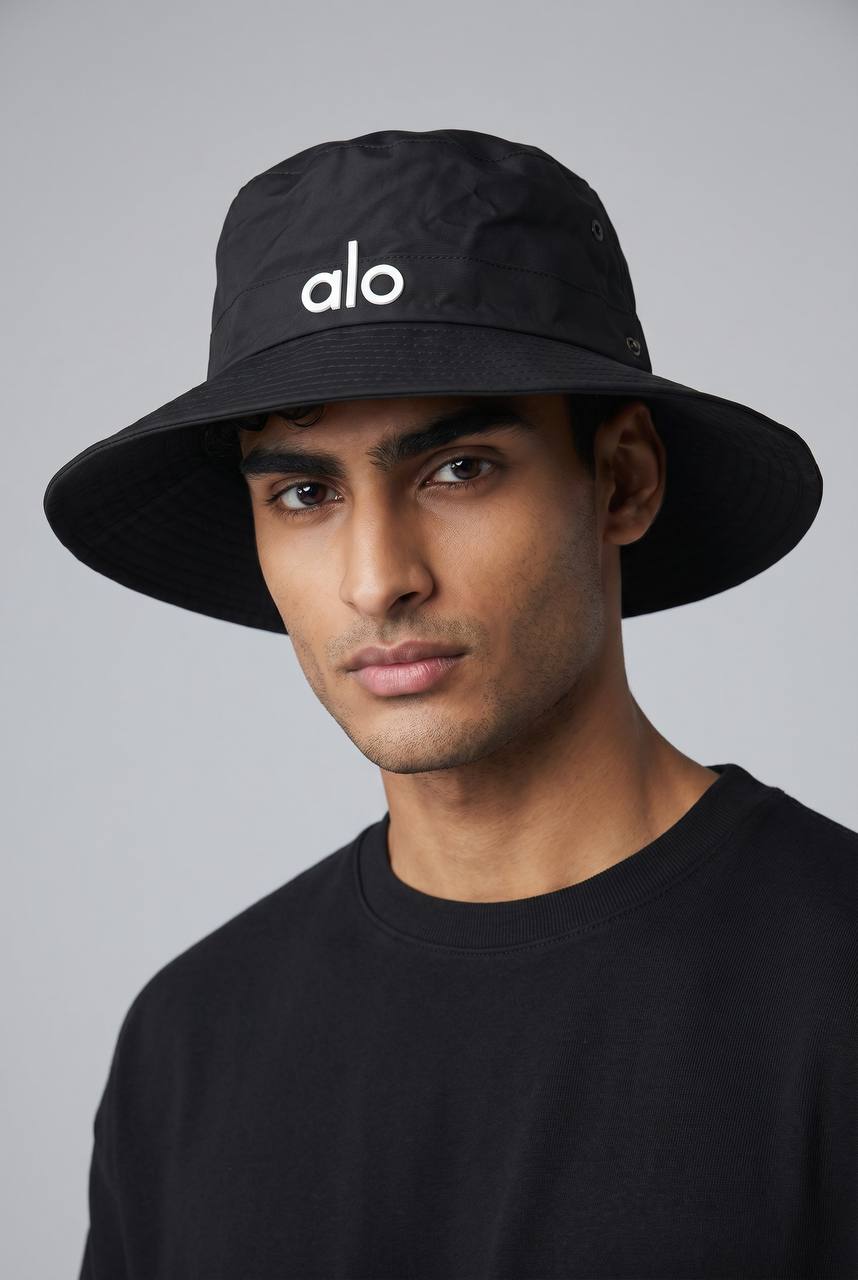 ALO Black Bucket Hat 🖤 | Minimal Streetwear Essential