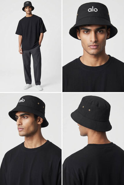 ALO Black Bucket Hat 🖤 | Minimal Streetwear Essential