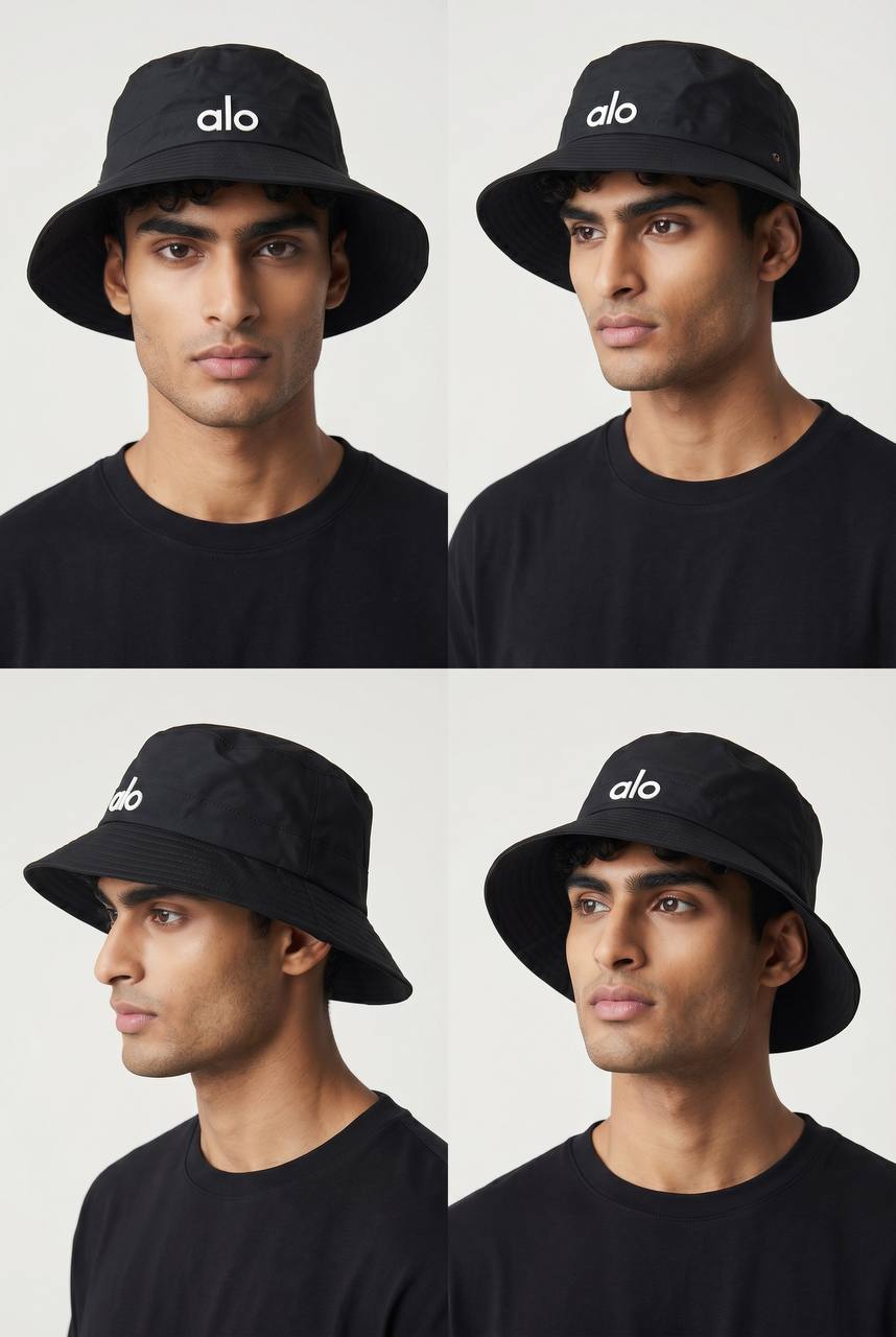 ALO Black Bucket Hat 🖤 | Minimal Streetwear Essential