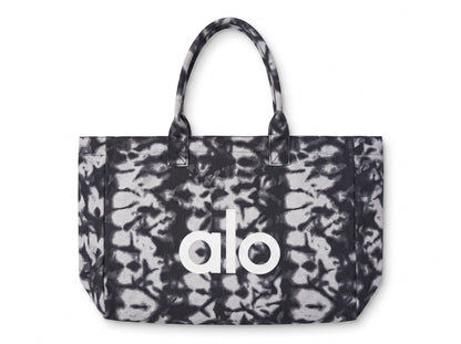 Alo Tote – Black White Tie‑Dye 👜