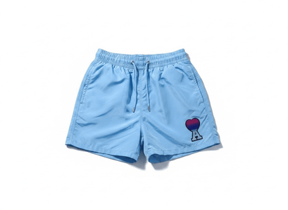 AMI Paris Baby Blue Swim Shorts 🌴💎