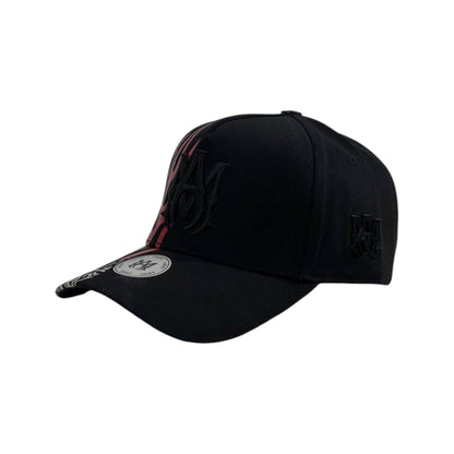 Amiri Black Monogram Cap – Shadow Logo Edition 🖤🧢