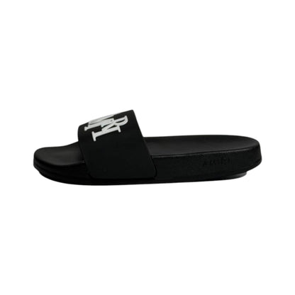 Amiri Black Slides – Bold Luxury Comfort Sandals 🖤🔥