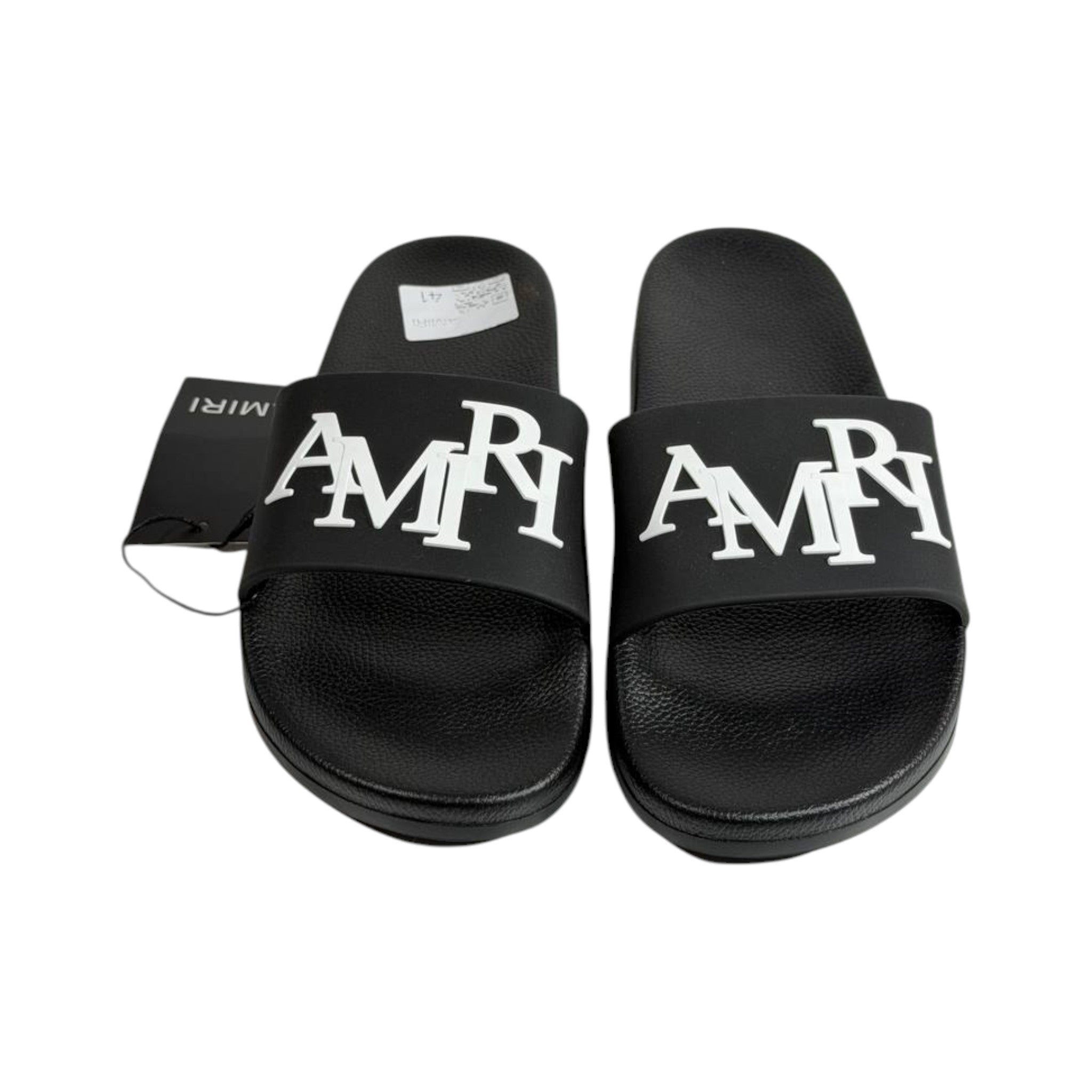 Amiri Black Slides – Bold Luxury Comfort Sandals 🖤🔥