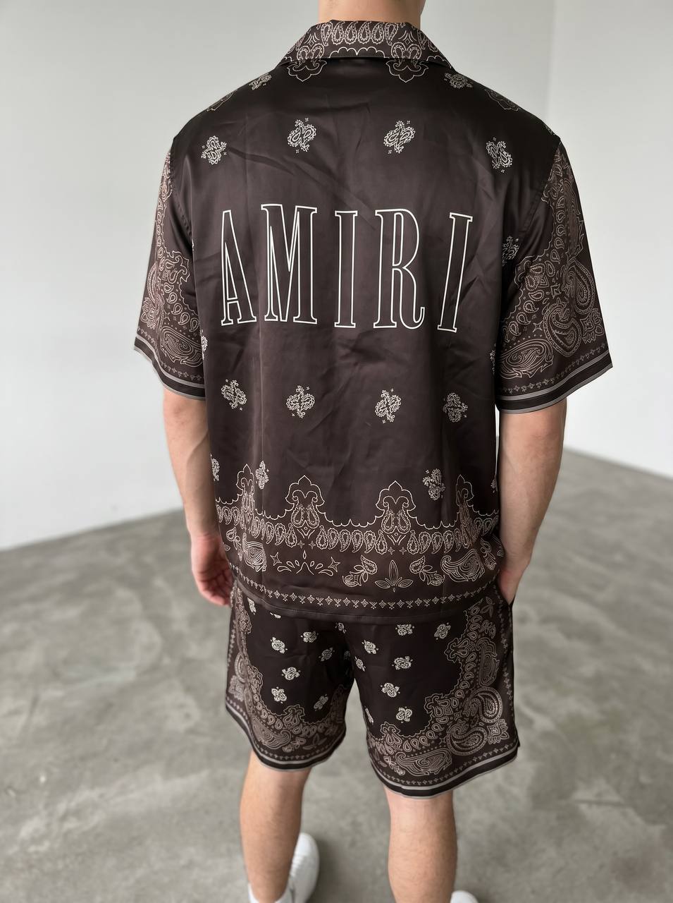 Amiri Brown Paisley Co-Ord Set – Luxury Summer Resort Fit 🤎✨