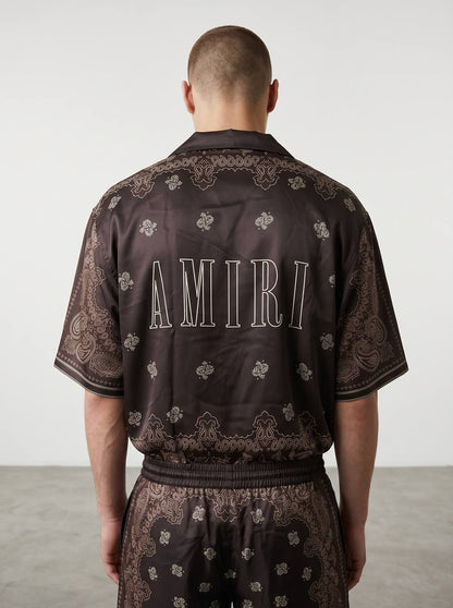 Amiri Brown Paisley Co-Ord Set – Luxury Summer Resort Fit 🤎✨