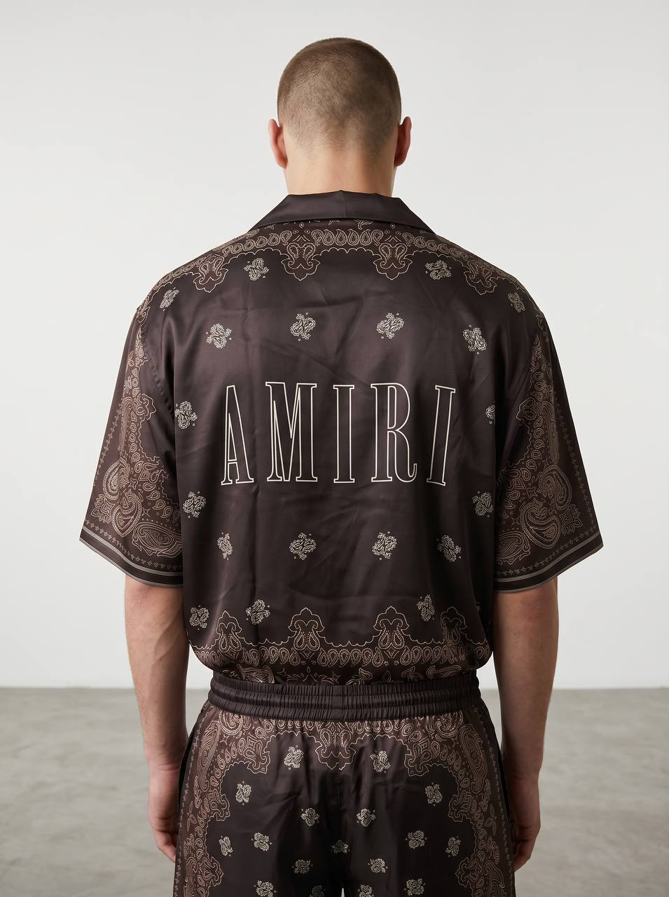 Amiri Brown Paisley Co-Ord Set – Luxury Summer Resort Fit 🤎✨