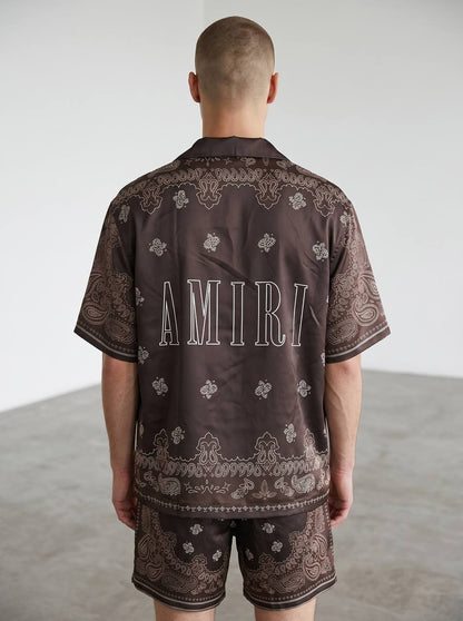 Amiri Brown Paisley Co-Ord Set – Luxury Summer Resort Fit 🤎✨