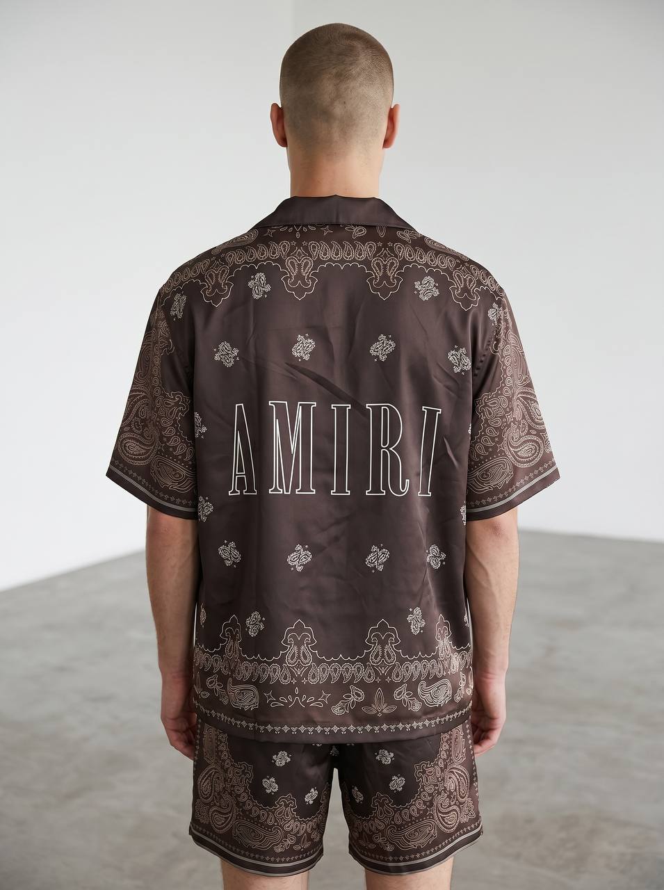 Amiri Brown Paisley Co-Ord Set – Luxury Summer Resort Fit 🤎✨