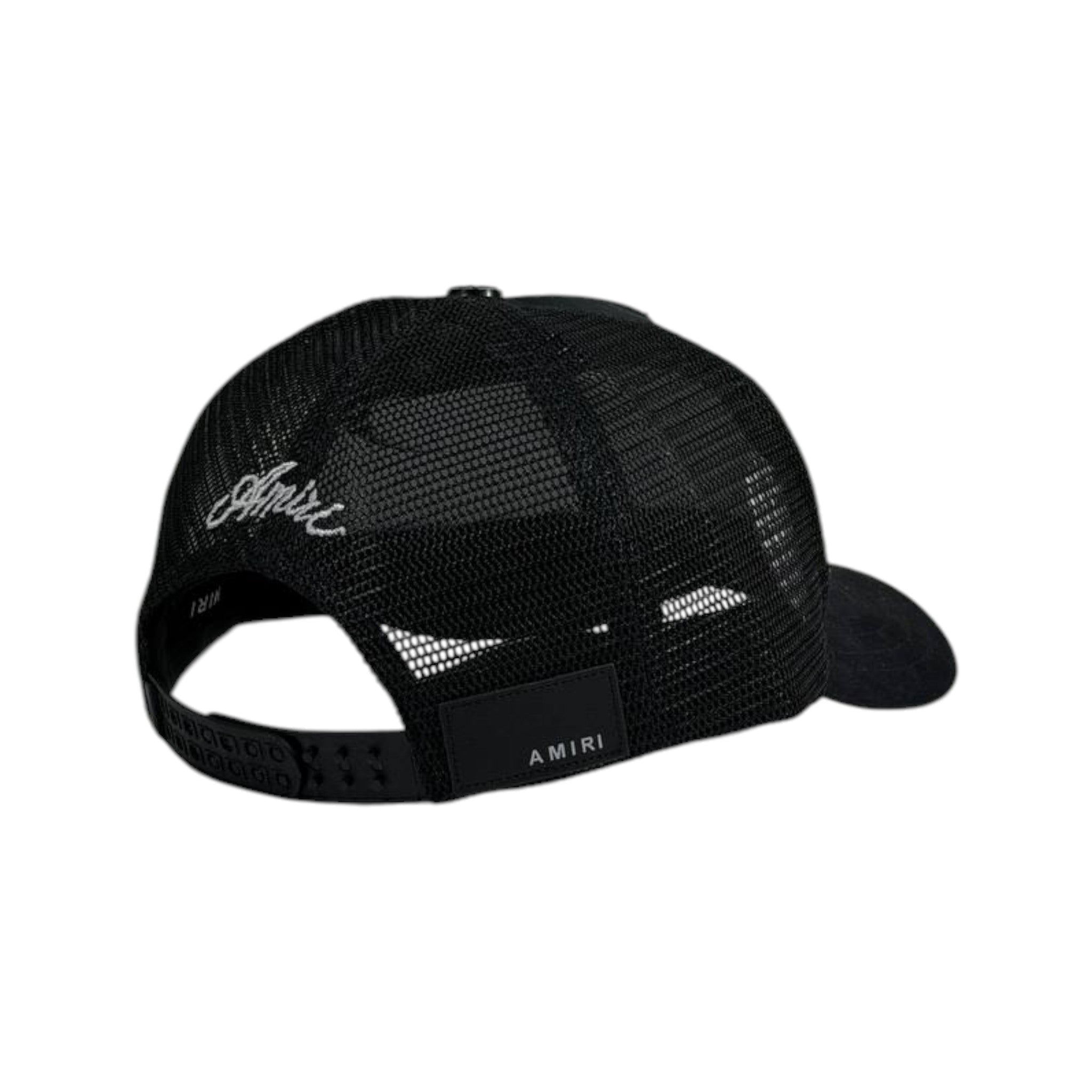 Amiri “Living The Dream” Trucker Cap – Black Mesh Luxury Streetwear 🧢🖤
