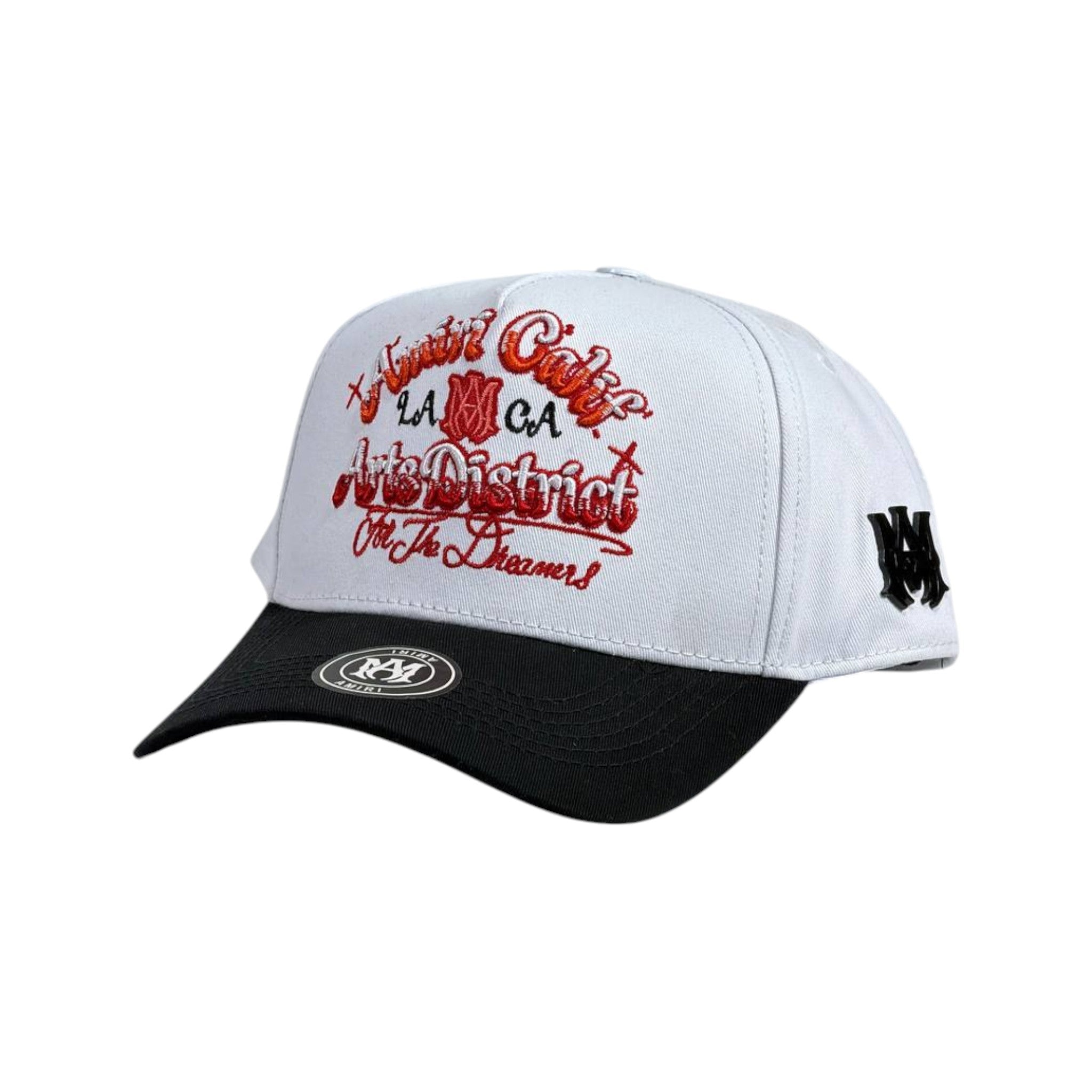 Amiri Urban Culture LA Cap – White & Black Embroidered Statement 🧢⚪🖤