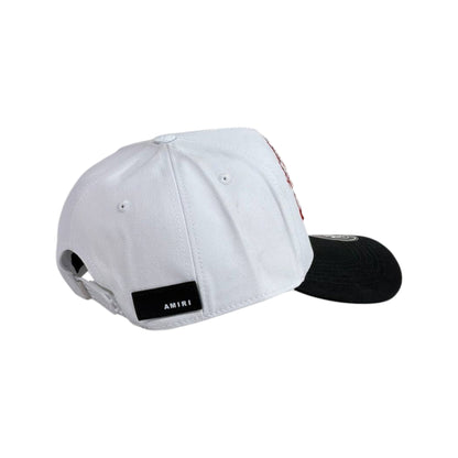Amiri Urban Culture LA Cap – White & Black Embroidered Statement 🧢⚪🖤