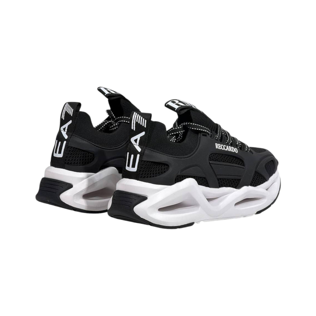 🖤 Armani Exchange Chunky Runner Sneakers White & Black 👟⚡