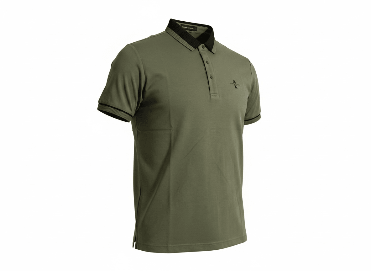 Armani Exchange Olive Polo Shirt 💚🖤 Smart Casual Essential