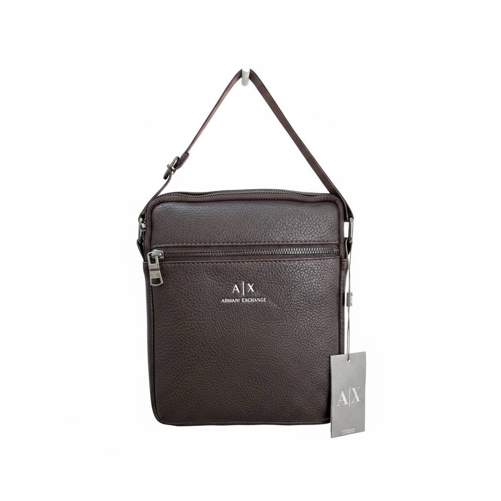 Armani Exchange Premium Brown Crossbody Bag – Elegant Everyday Shoulder Bag 🤎✨