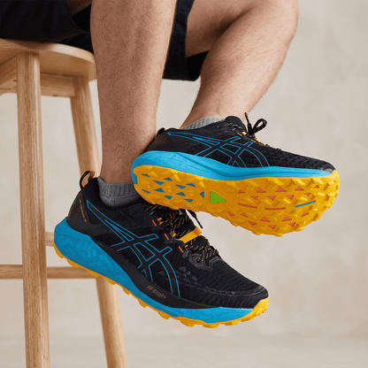 ASICS GEL-Trabuco 10 Trail Running Shoes – Black / Blue / Yellow