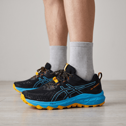 ASICS GEL-Trabuco 10 Trail Running Shoes – Black / Blue / Yellow