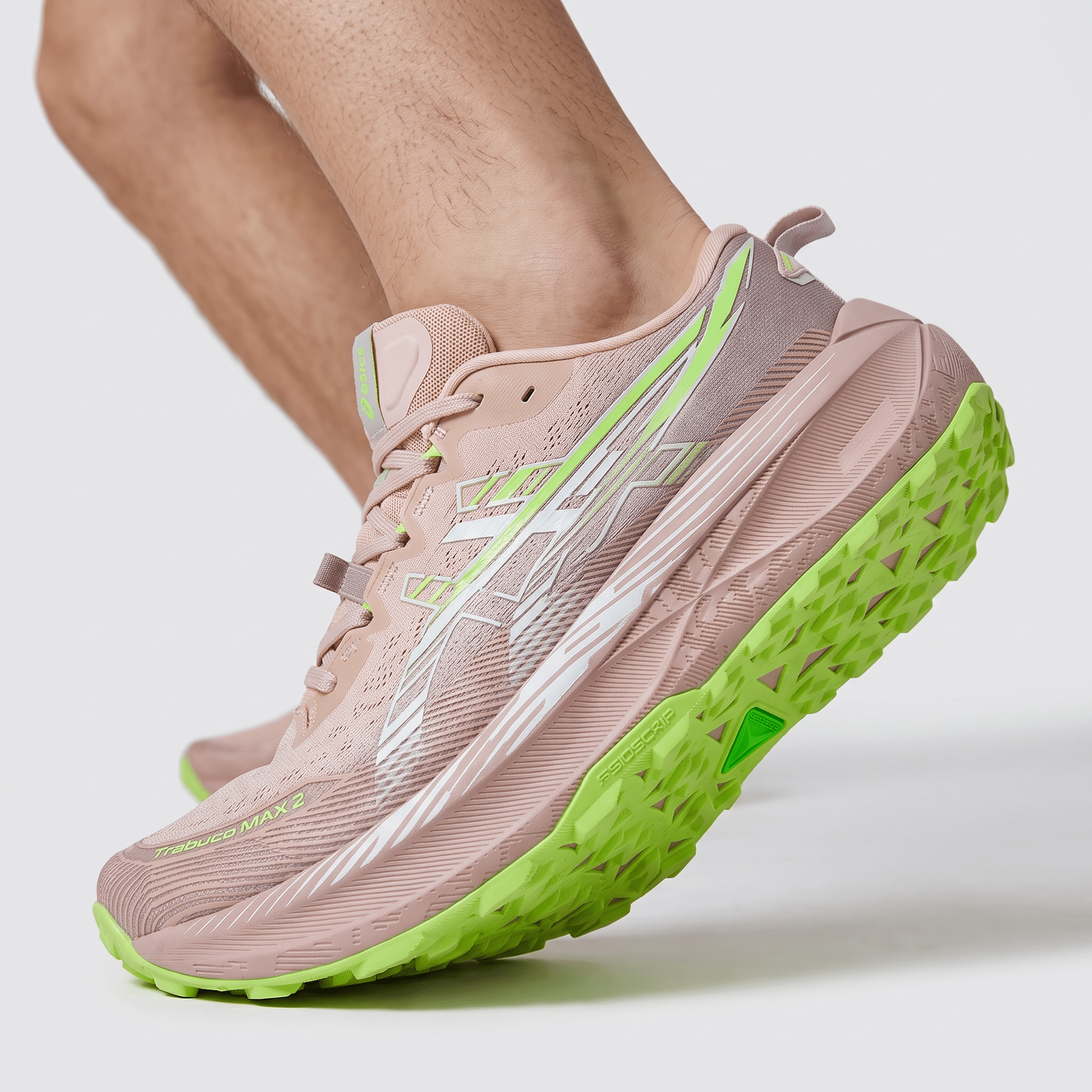 ASICS Trabuco Max 4 Trail Running Shoes – Pink / Neon Green