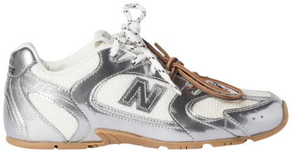 New Balance 328 Trainer — Silver & White