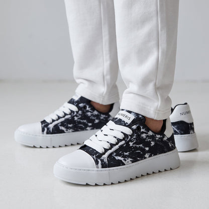 Numeris Low-Top – Black Marble Sneaker 🖤🤍