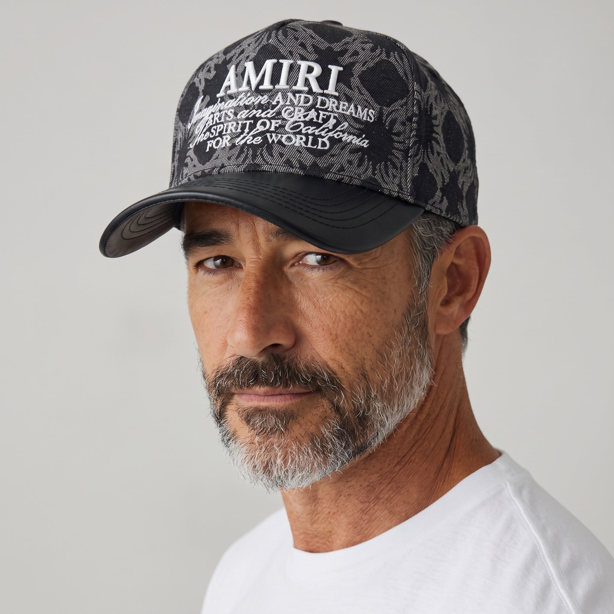 Amiri Trucker Cap – Black Paisley Print 🧢