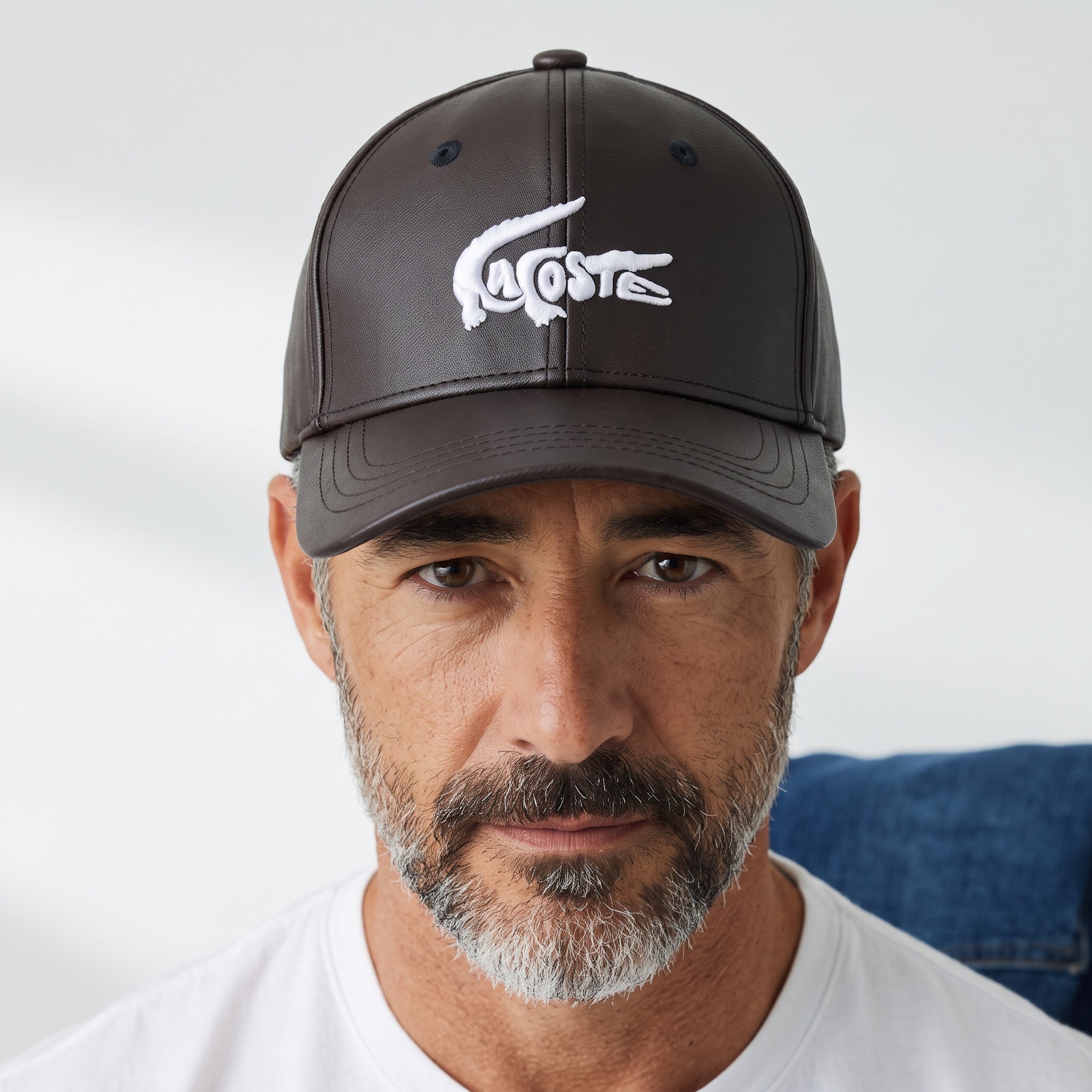 Lacoste Leather Cap –  Croc Logo 🧢