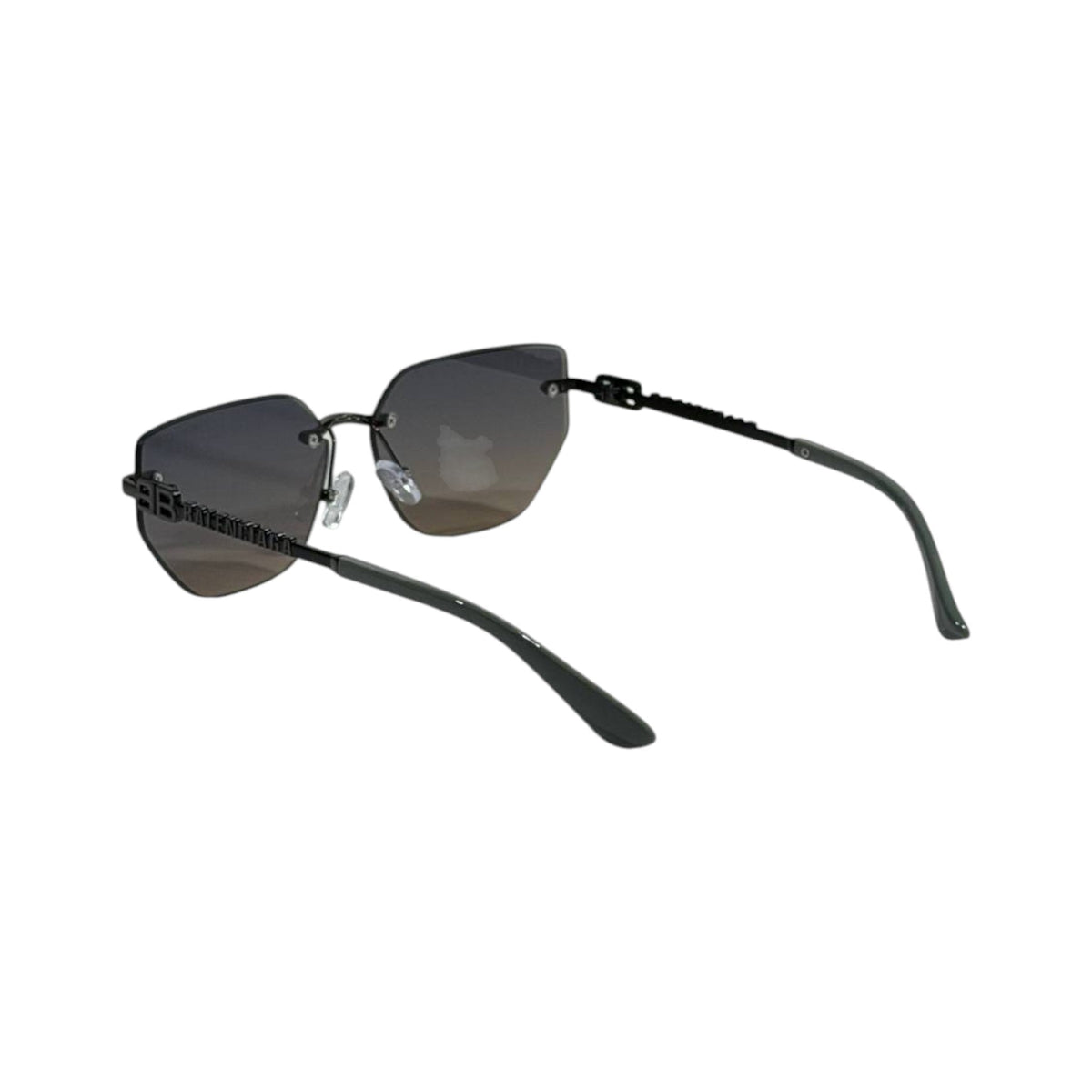 🖤 Balenciaga BB Rimless Black Sunglasses | Luxury Gradient Geometric Edition 😎