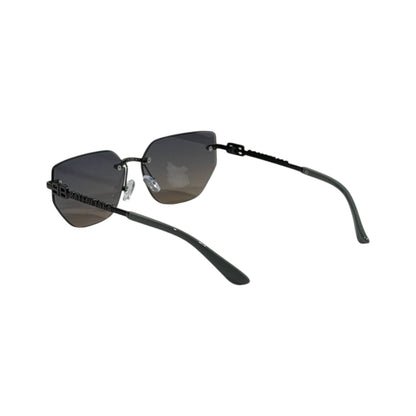 🖤 Balenciaga BB Rimless Black Sunglasses | Luxury Gradient Geometric Edition 😎