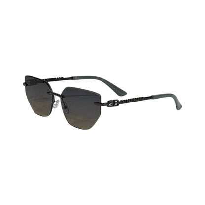 🖤 Balenciaga BB Rimless Black Sunglasses | Luxury Gradient Geometric Edition 😎