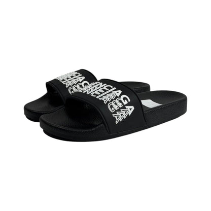 Balenciaga Black Logo Slides – Luxury Streetwear Comfort Sandals 🖤🔥