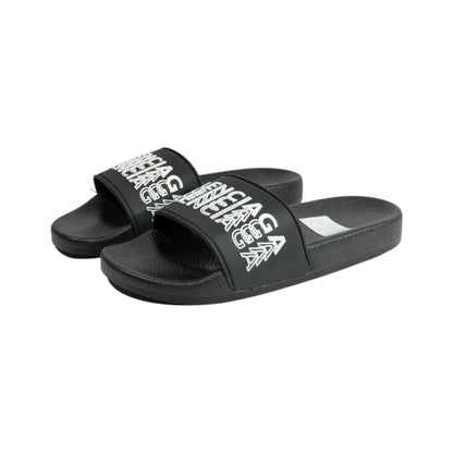 Balenciaga Black Logo Slides – Luxury Streetwear Comfort Sandals 🖤🔥
