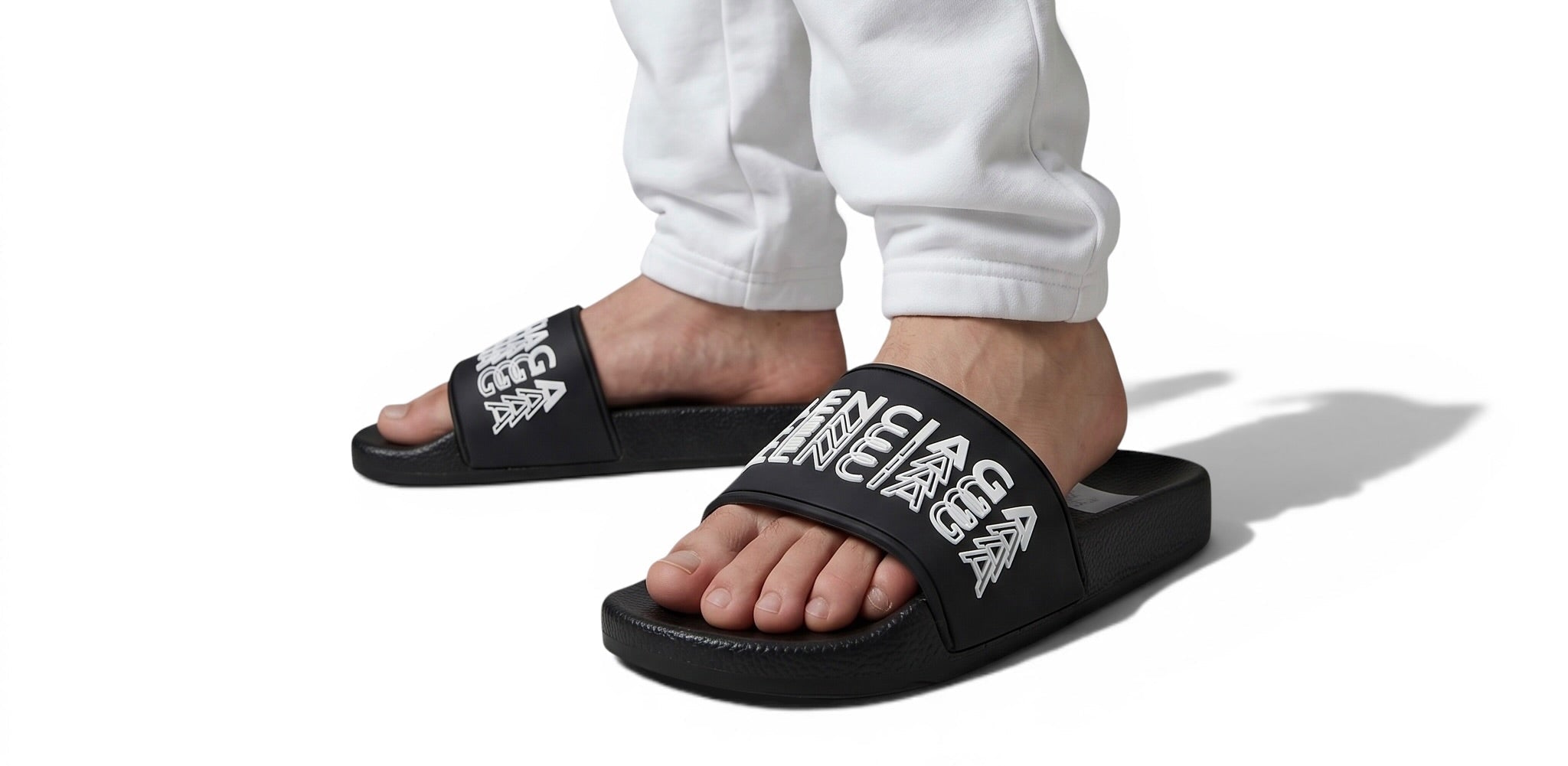 Balenciaga Black Logo Slides – Luxury Streetwear Comfort Sandals 🖤🔥