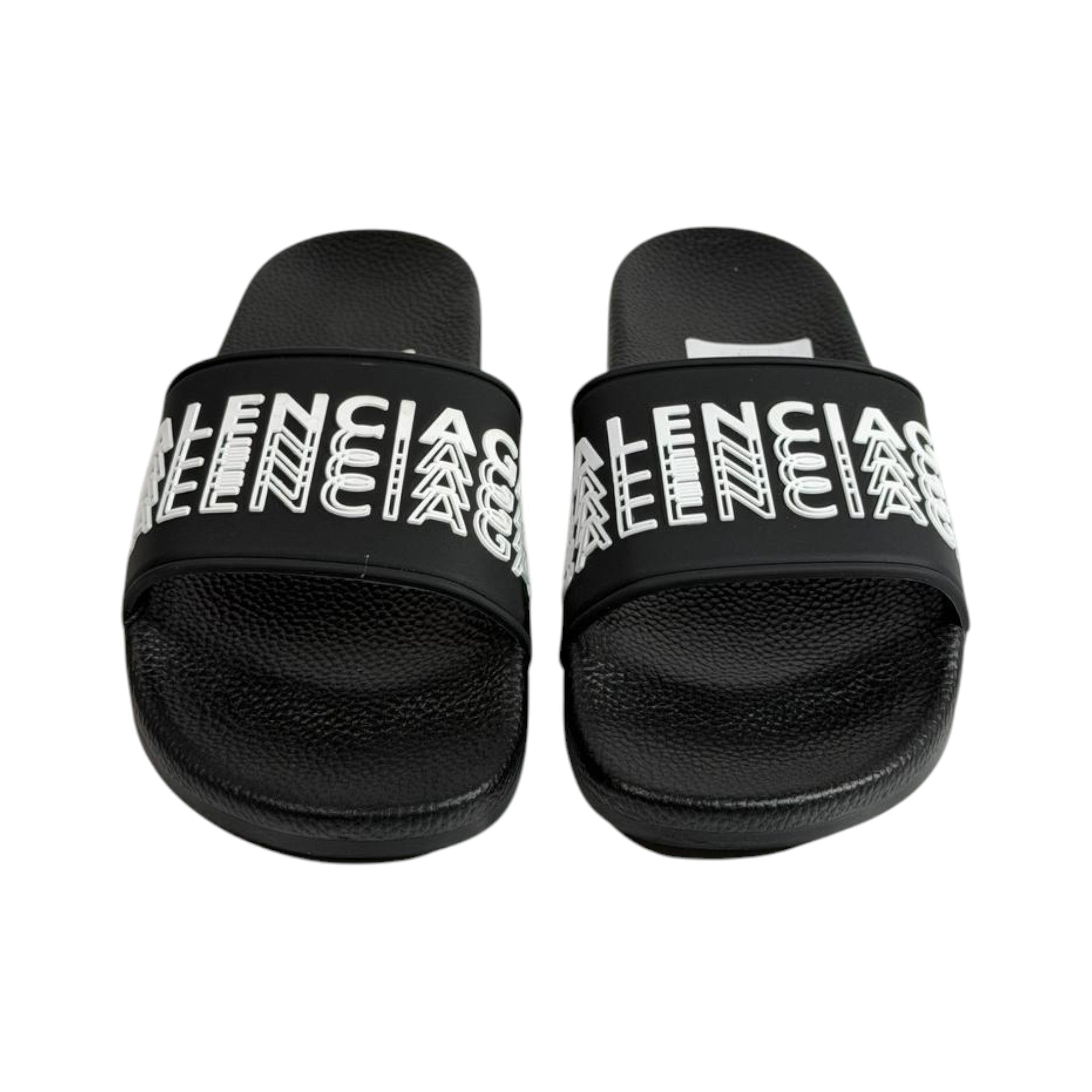 Balenciaga Black Logo Slides – Luxury Streetwear Comfort Sandals 🖤🔥