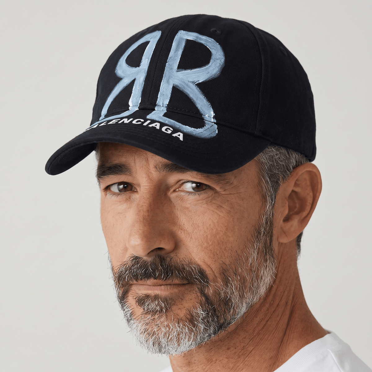 🧢✨ Balenciaga Oversized Monogram Baseball Cap – Black 🤍