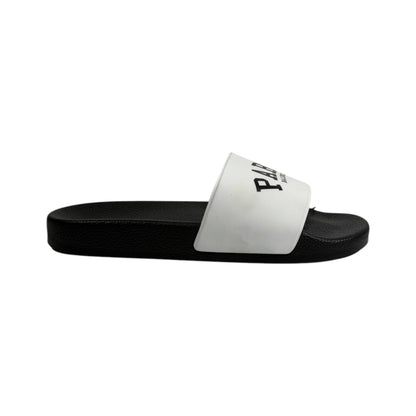 Balenciaga Paris Black & White Slides – Iconic Luxury Summer Sandals 🖤🤍👡