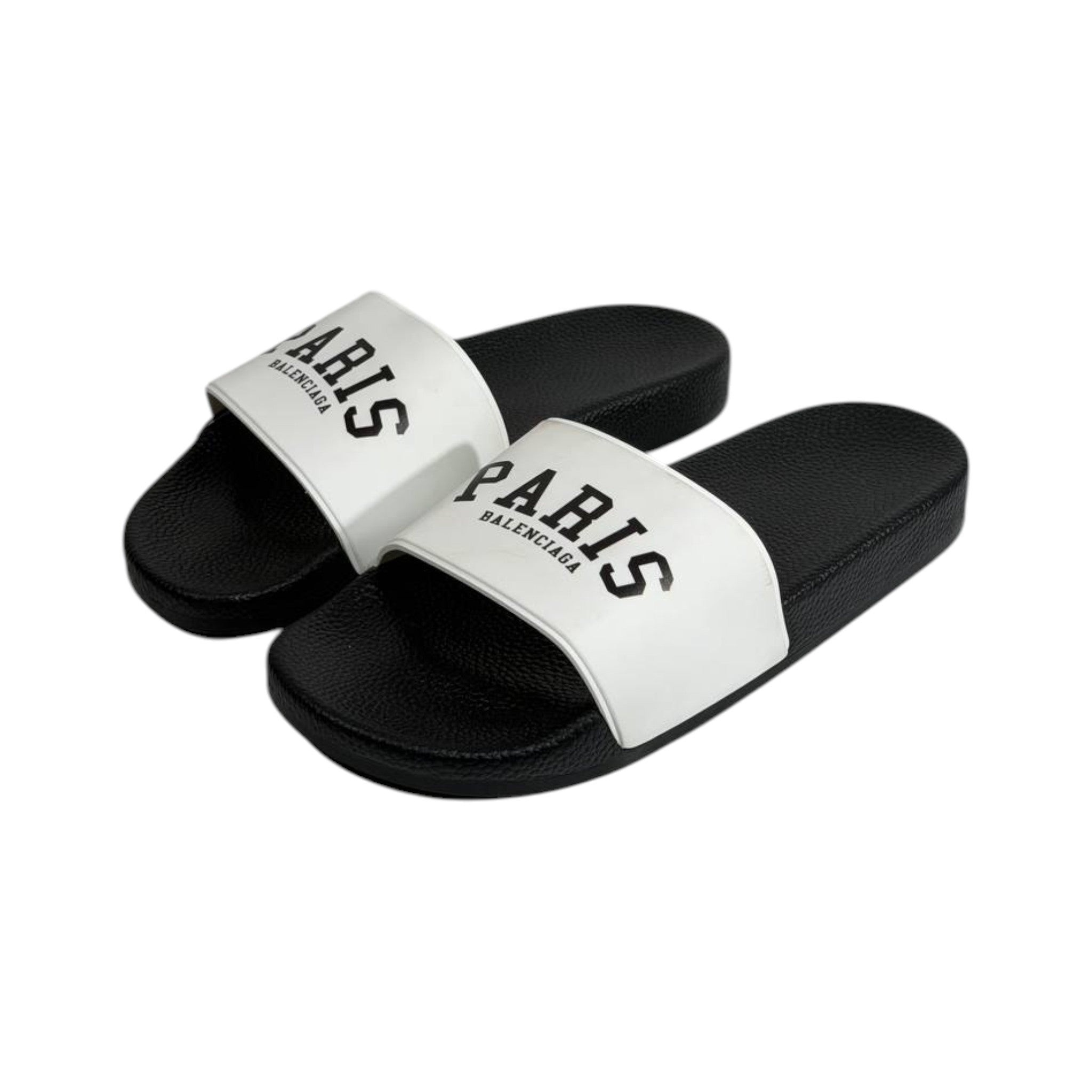 Balenciaga Paris Black & White Slides – Iconic Luxury Summer Sandals 🖤🤍👡