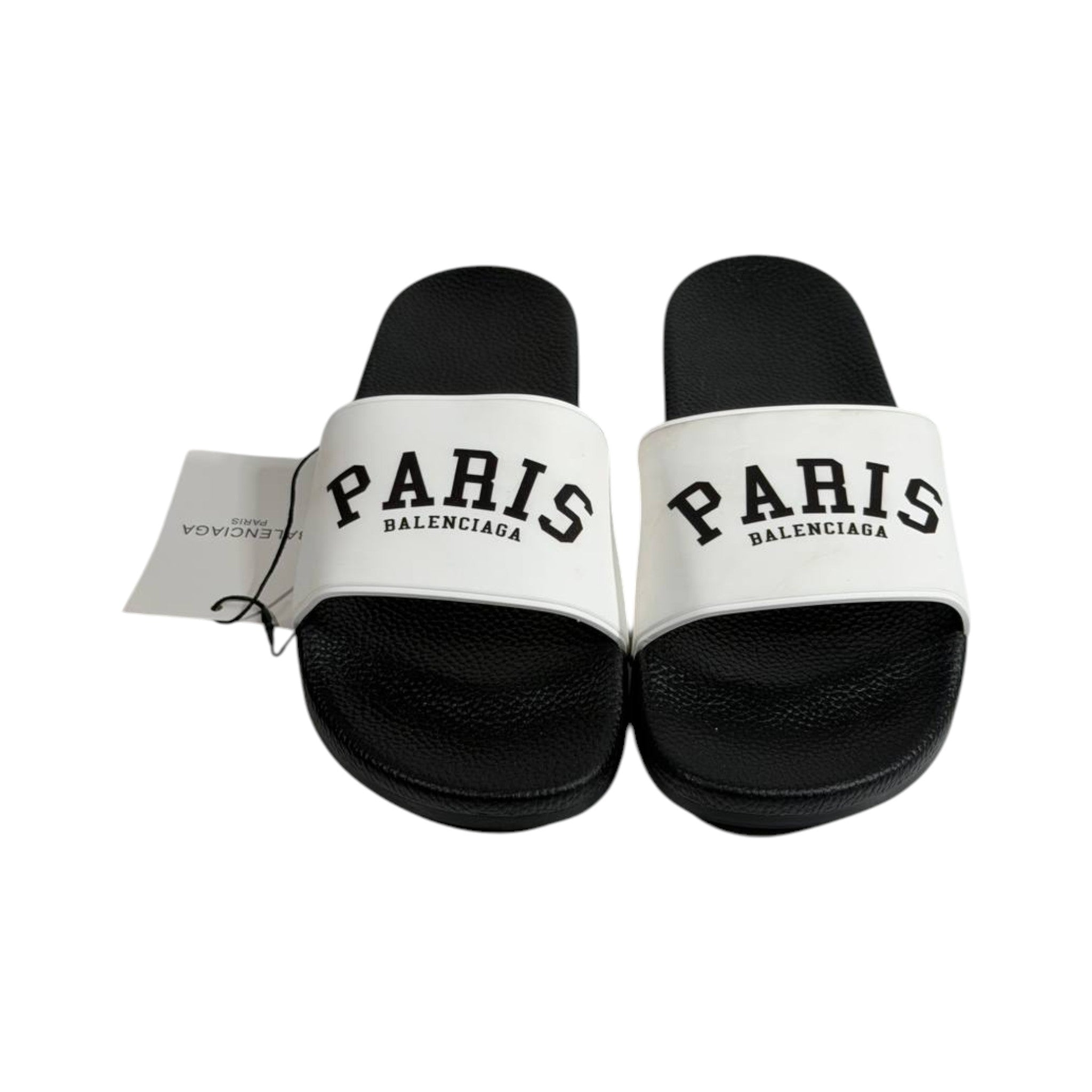 Balenciaga Paris Black & White Slides – Iconic Luxury Summer Sandals 🖤🤍👡